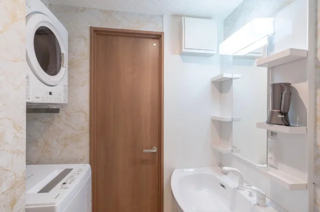 デラックスツイン　洗面所、洗濯機